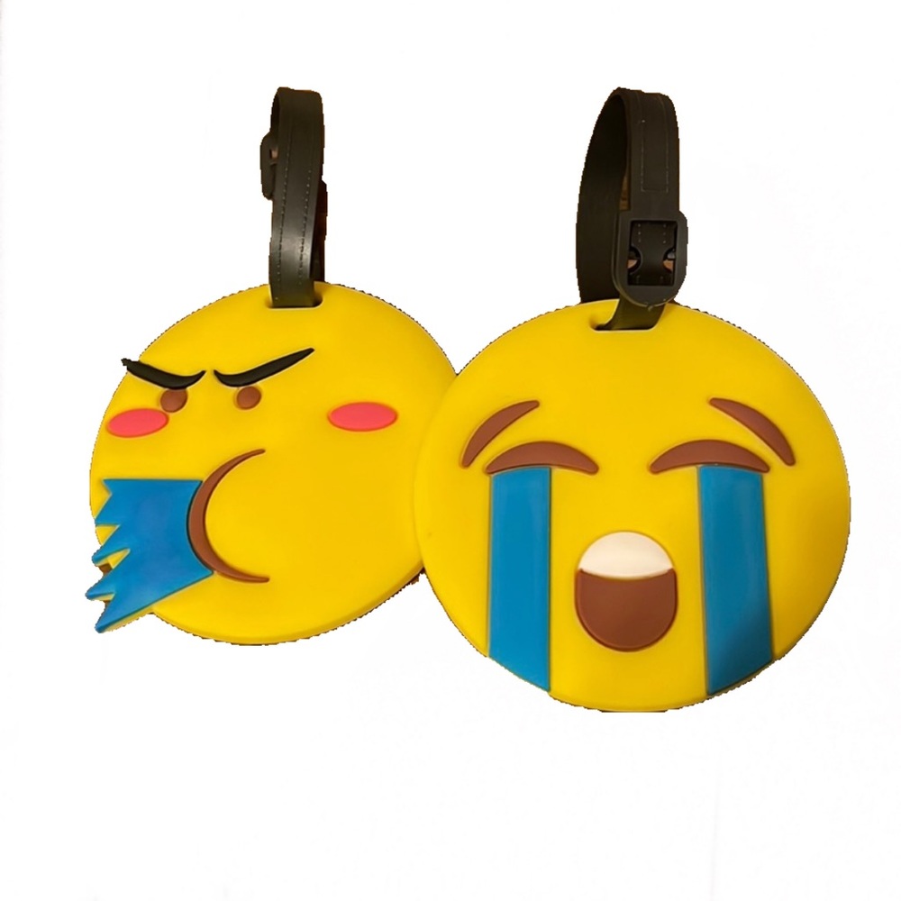 3/$15 - Emoji Luggage Tags, set of 2
